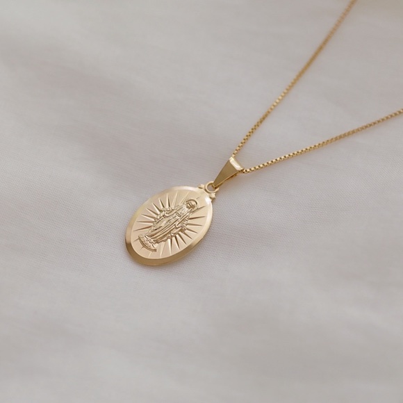 Virgin Mary Necklace | 18k Gold Filled - Picture 3 of 7